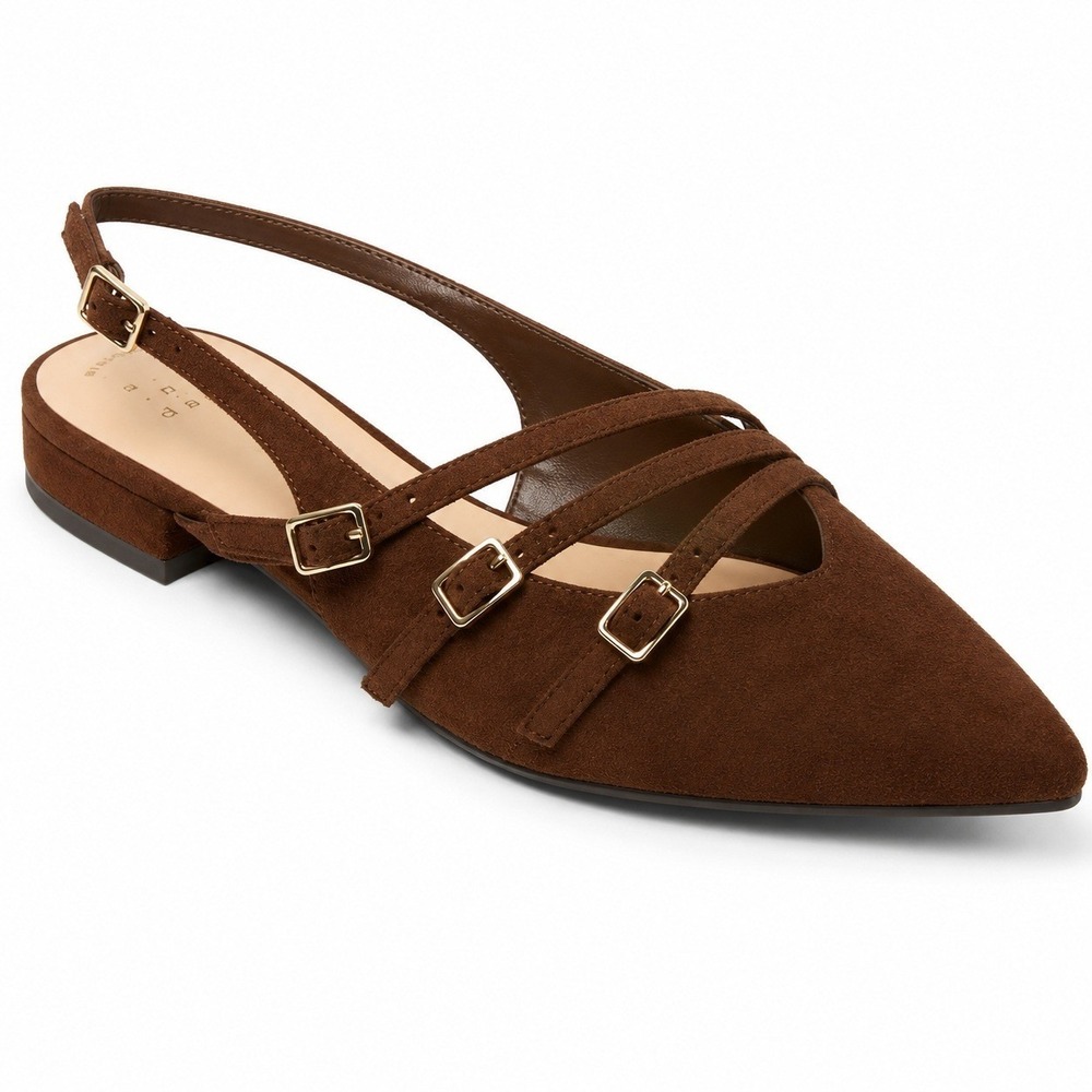 Women's Flats by A New Day Twiggy Brown Size 10 New Without Tags